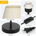 thumbnail image 6 of HAITRAL Contemporary Black Bedside Metal Table Lamp, Set of 2, 6 of 7
