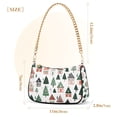 thumbnail image 3 of FORMRS Womens Shoulder Bag with Chain Strap Clutch Purse Cute Tote Handbag, Orange Christmas House, 3 of 7
