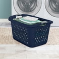 thumbnail image 3 of Sterilite 2.7 Bushel Laundry Basket Plastic, Blue Cove, 3 of 8