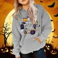 thumbnail image 2 of MUXiin Hoodies For Girls 8-10 Girls Winter Hoodies Halloween Pumpkin Print Pullover Sweatshirts for Outdoor Activities Kids Age 4-14 Cozy Hooded, 2 of 4