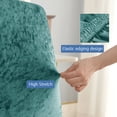 thumbnail image 4 of Velvet Chair Covers Large,Set of 4/6 XL Stretchy Chair Slipcovers Universal Non-slip Removable Washable Soft Dining Chair Protector Cover for Hotel Wedding Living Room-2-B, 4 of 8