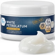 MEDPRIDE Pure White Petroleum Jelly 15oz – Skin Protectant & Moisturizer for Dry Skin, Chapped Lips, Diaper Rash, 100% White Petrolatum