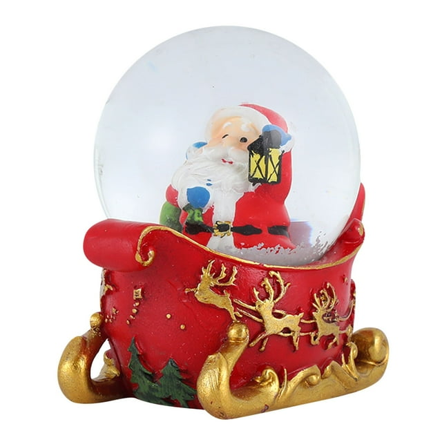 Bolsa de Regalo Ganfancp Motos de Nieve Ornamento de Cristal Flotante Nieve Agua 100Ml 1X Bola de Cristal