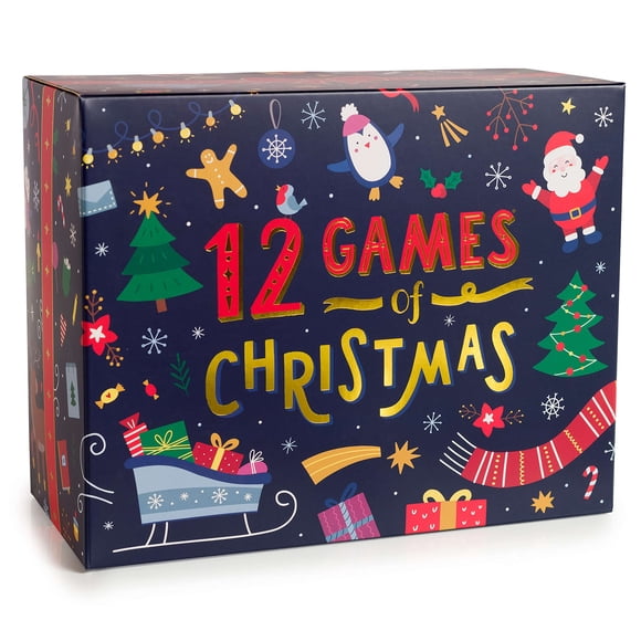 Paquete de juegos de fiesta: 12 juegos de Navidad ¡Beat That! Niños mayores de 6 años