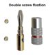 thumbnail image 2 of 20pcs Banana Connector 24k Gold-plated 4.5mm Banana Plug With Screw Lock For Audio Speaker Plugs Bl, 2 of 5