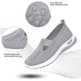 thumbnail image 4 of Shoes Women's Woven Orthopedic Soft Sole Breathable Walking Shoes Slip On Sneakers Clogs Diabetic Sandals Hands Free, Walking Shoes Women, 4 of 5