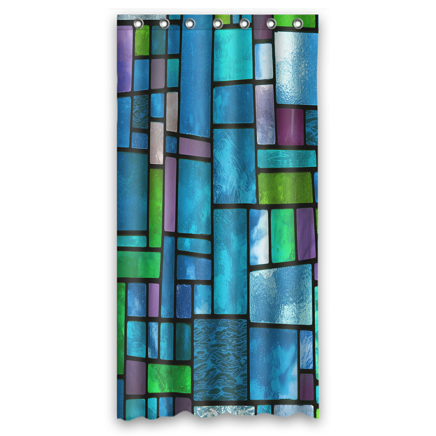 ABPHQTO Multicolored Stained Glass Window Irregular Block Waterproof ...