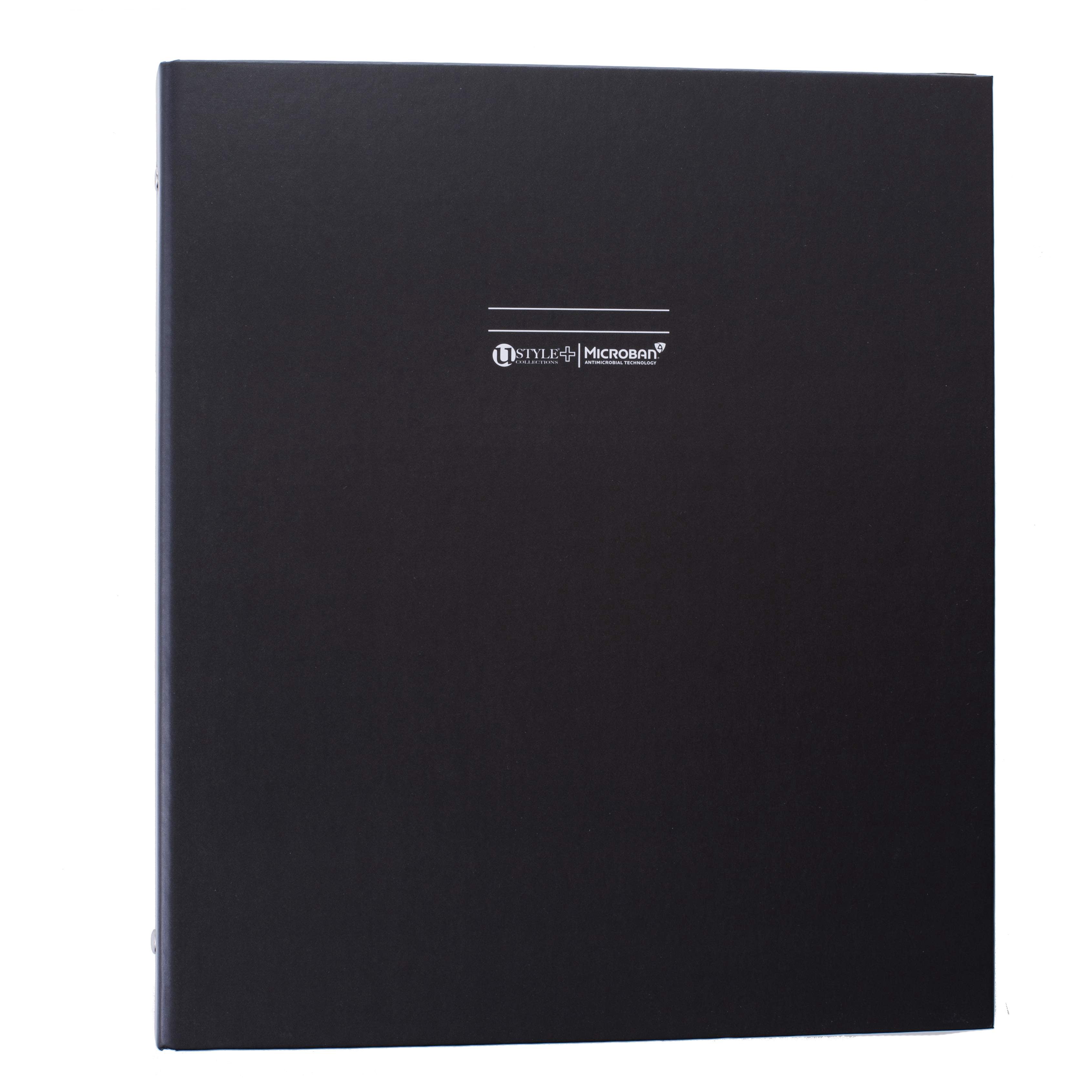 U Style Antimicrobial 3 Ring Binder with Microban, 1 inch, Assorted, 4 Pk
