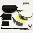 thumbnail image 5 of Polarized Military Sunglasses Ballistic Army Goggles Men Frame 3/4 Lens Combat War Game Eyeshields, 5 of 5