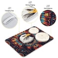 thumbnail image 3 of Yayeee Dish Drying Mat for Kitchen Counter 16"x18" Microfiber Absorbent Pad, Brown Abstract Eagle, 3 of 7