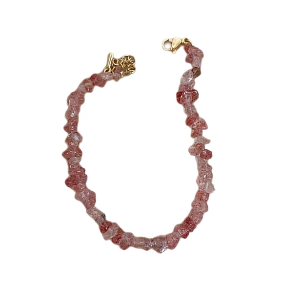 Fogun Natural Stone Bracelet for Trendy Women Handmade Tourmalines Jewelry Baroques Styles Gifts Set Adjustable Bangle