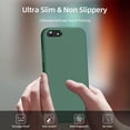 thumbnail image 5 of [3 in 1 for iPhone SE case 2022/3rd/2020/2nd gen, iPhone 7/8 case，with 2 Pack Screen Protector, Liquid Silicone Ultra Slim Shockproof Protective Phone Case [Microfiber Lining] (Alpine Green), 5 of 7