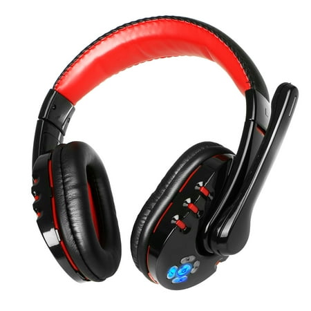 Bluetooth Over Ear Headphones, TSV Wireless Gaming Stereo Headsets with Mic for PC, Cell Phones, Office, Wireless