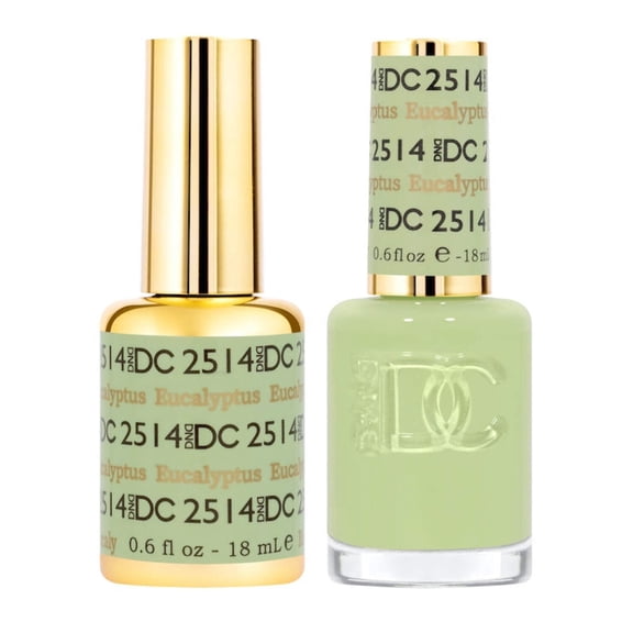 DND DC Soak Off Gel Polish Matching Nail Polish Duo 2514 Eucalyptus
