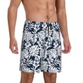 thumbnail image 2 of Wukai Hawaiian Style Men’s Short Pajama Pants With Pockets Soft Sleep Pj Shorts for Men-XX-Large, 2 of 6