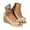 B Beige, variant on Wovix Women Trendy Sandals Mary Jane Heels Low Block Heel Closed Square Toe Classic Office Dressy Shoes Casual Daily Wear