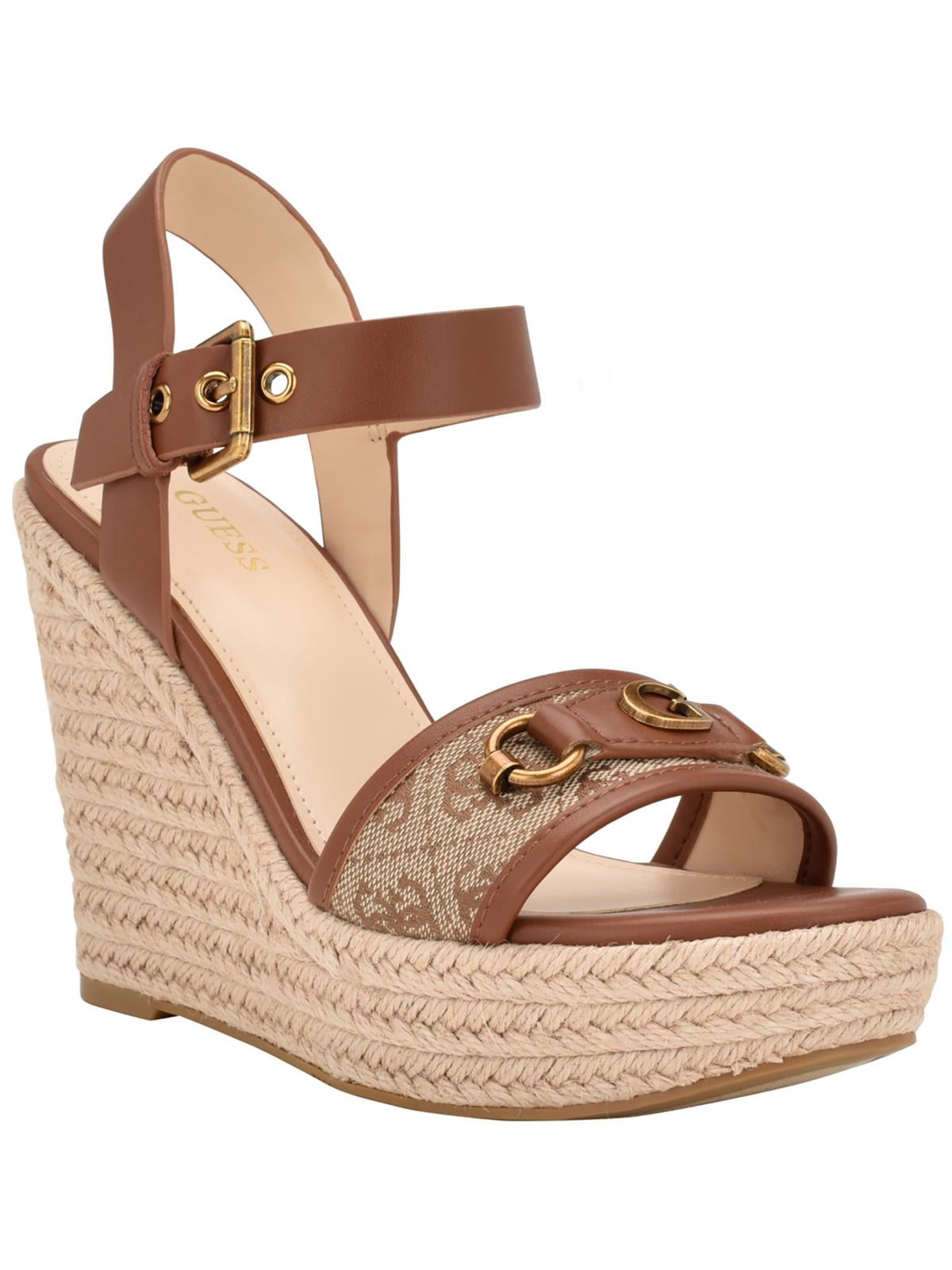 Guess Womens Yenisa Woven Slip On Mule Sandals Walmart
