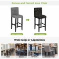 thumbnail image 5 of Spring Wildflowers Bar Stool Covers - Stretch Dining Chair Covers Set of 4, Farmhouse Botanical Garden Floral Bar Chair Cover Removable Counter Stool Pub Chairs Slipcovers Protectors for Kitchen/Cafe, 5 of 9