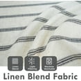 thumbnail image 2 of DriftAway Farmhouse Vertical Striped Linen Blend Textured Light Filtering Semi Sheer Rod Pocket Back Tab Curtains for Living Room Bedroom 63 Inches Long Drapes Grommet 2 Panels, 2 of 5