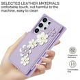 thumbnail image 5 of for Samsung Galaxy S25 Ultra Case Wallet,Women Flip Kickstand Folio Cover RFID Blocking Credit Card Slots Flower Patterned PU Leather Crossbody&Wrist Strap Purse For Samsung Galaxy S25 Ultra,Purple, 5 of 9