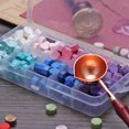 thumbnail image 2 of Sello 200pcs/box Retro Octagon Fire Painting Pills Sealing Wax Grain Beads (A), 2 of 3
