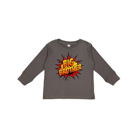 

Inktastic Big Brother Super Hero Gift Toddler Boy Girl Long Sleeve T-Shirt
