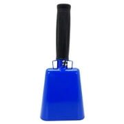 8.6 inch Blue Bell Black Handle Cowbell with Stick Grip Handle Used for Cheering at Sporting Events - Cow Bell by Stewart Trading
