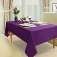 thumbnail image 3 of 100% Pima Cotton Table Cloth Beautiful & Decorative Great for Buffet Table, | Round Tablecloth ( 60-Inch Round, Purple)., 3 of 4