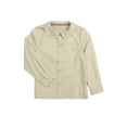 thumbnail image 2 of Leveret Kids & Toddler Girls Long Sleeve Uniform Cotton Dress Shirt Khaki (Size 2 Years), 2 of 4