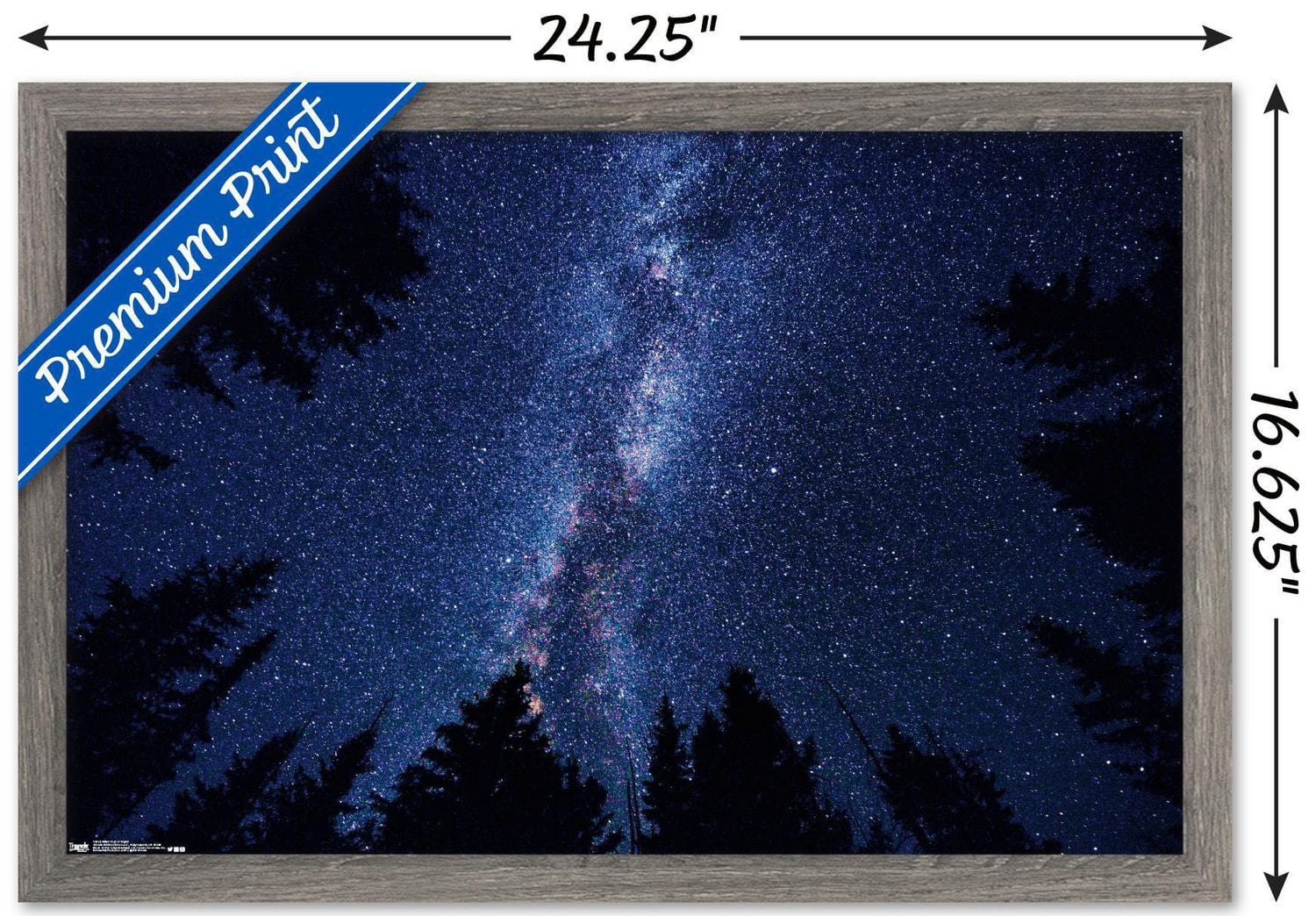 Milky Way At Night Wall Poster