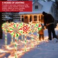 thumbnail image 3 of 8PK 28inch 8 Modes 160LED Christmas Lollipop Light for Outdoor Christmas Decorations Flashing Christmas Pathway Lights, 3 of 7