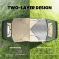 thumbnail image 4 of Outsunny Camping Tent, 6-8 Person Tent with 2 Bedroom, Dark Green, 4 of 10