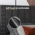 thumbnail image 5 of SESSLIFE Twin Upholstered Platform Bed, Gray Twin Platform Bed with Height Adjustable Headboard, Hold 500 LBS, No Box Spring Needed, Easy Assembly, 5 of 10