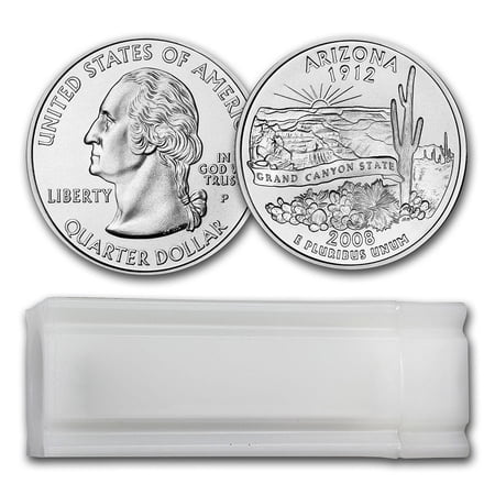 2008-P Arizona Statehood Quarter 40-Coin Roll BU