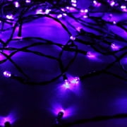 2 Pack Solar String Lights 72ft 22m 200 LED 8 Modes Solar Powered Outdoor Lighting Waterproof Christmas Fairy Lights for Xmas Tree Garden Homes Ambiance Wedding Lawn Party Decor (Purple)