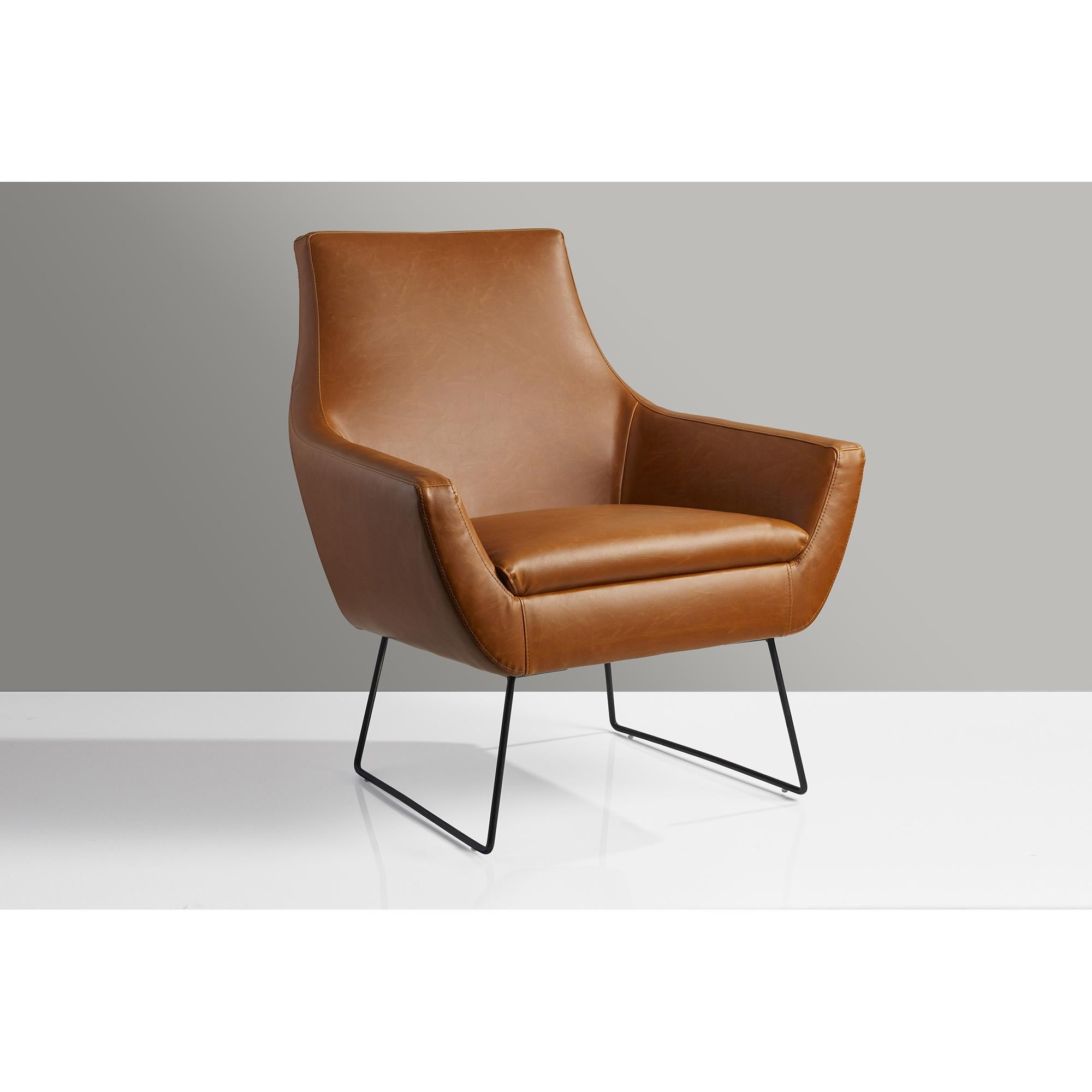 Camel color cheap accent chair