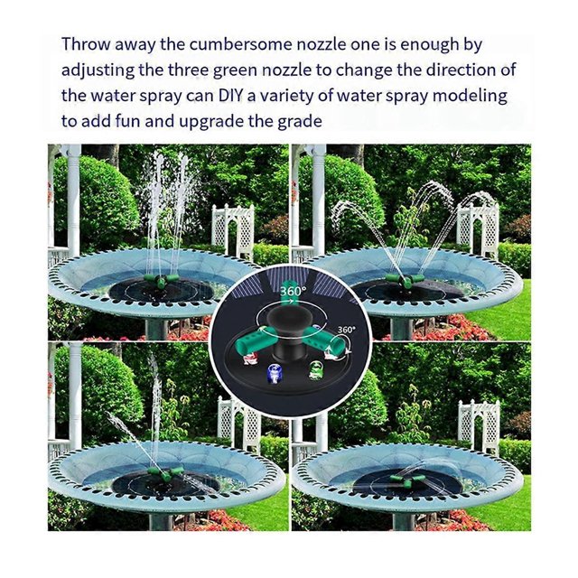 6W Solar Fountain Pump for Water Feature with Cord,Solar Bird Bath Fountain ,Solar Powered Water Fo_Perfect Gift