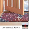 thumbnail image 3 of Red and Blue Floral Pattern Door Rugs,Washable Non Slip Door Mats Indoor,Decorative Door Mats,Entry Mat Indoor for Entrance,Bedroom,Kitchen,Bathroom,30"x17", 3 of 6