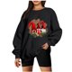 thumbnail image 2 of Pntutb Mujer Moda Suelta Manga Larga Cuello Redondo Blusa Navidad Impresión Camiseta tops Pntutb Pntutb-5784, 2 of 5