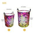 thumbnail image 5 of Balery Colorful Tie Dye Stained Glass 3 Round Laundry Basket with Handles Waterproof Freestanding Laundry Hamper for Clothes Toys in the Dorm and Family-Medium, 5 of 8
