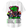 thumbnail image 3 of Wild 'N Out Live Tour 24 Baseball Jersey White V-neck Tee Shirt, 3 of 4