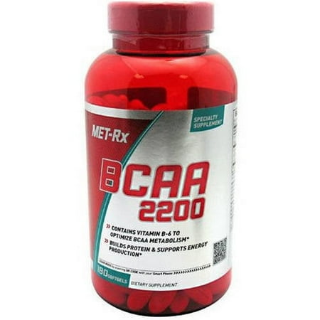 MET-Rx BCAA 2200 Capsules, 180 Ct