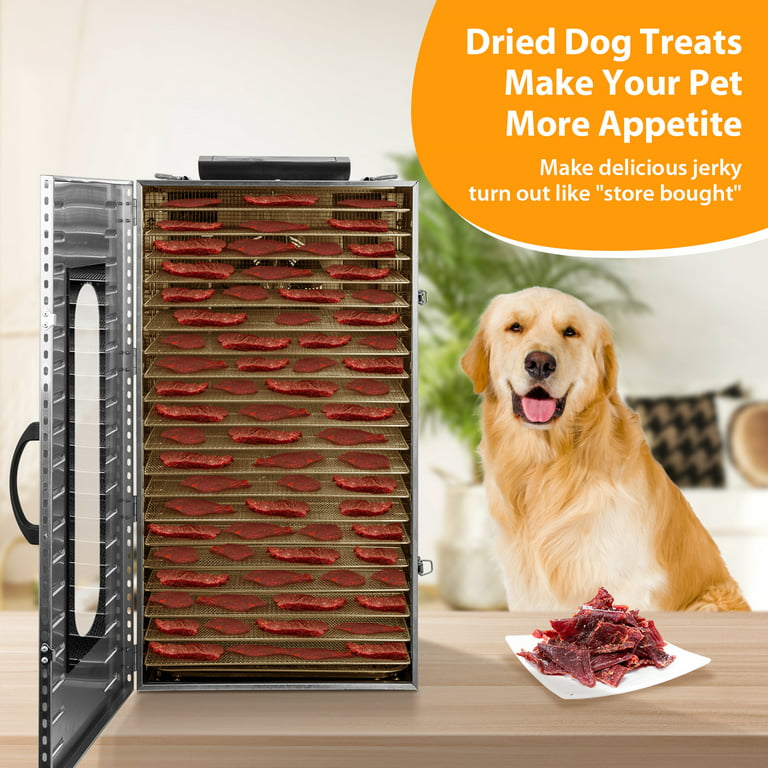 YaptheS Commercial Stainless Steel Food Dehydrator for food and Jerky 1500W  20 Layers Food Dryer with Digital Adjustable Timer 0-2
