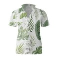 thumbnail image 4 of Camisas estampadas de verano Blusas para mujer Manga corta Cuello en V Tops fruncidos Camisas Camisas sueltas de manga larga para mujer OAVQHLG3B Store lin121212, 4 of 4