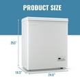 thumbnail image 6 of DEMULLER Compact Chest Freezer Deep Freestanding Freezers Mini Freezer Top Open Door YX-79-White, 6 of 10