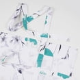 thumbnail image 4 of Alishomtll Teal Gray Watercolor Floral Printed Balloon Adjustable Tie Up Valances Curtains, 42 x 63 Inch, 4 of 6