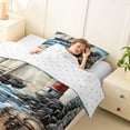 thumbnail image 4 of Manfei Vintage Sailing Ship Lighthouse Twin Comforter Sets for Kids Boys and Girls, Nautical Adventure Print Bedding Set, Reversible 2-Piece, 1 Comforter and 1 Pillowcase, 4 of 6