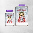 thumbnail image 5 of Hello Welcome Winter Shetland Sheepdog Holding Snow Globe Snowman Vertical Metal Aluminum Sign Sheltie Dog Lover Gifts Wall Art Home Decor - 13015, 5 of 5