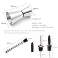 thumbnail image 4 of Yeacher 6pcs Cocktail Set Boston Shaker Mixer Stainless Steel Drink Making Tool Kit for Home Bar Use, 4 of 8
