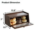 thumbnail image 7 of Wilk Bread Box for Kitchen Countertop Large Farmhouse Bread Container Bread Storage Wooden Bread Holder, 7 of 7